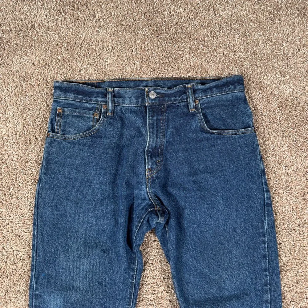 Levis 517 Jeans Mens 32x29 Blue Bootcut Mid Rise Dark Wash Western Denim